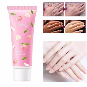 BIOAQUA Peach Hand Cream with before and after results