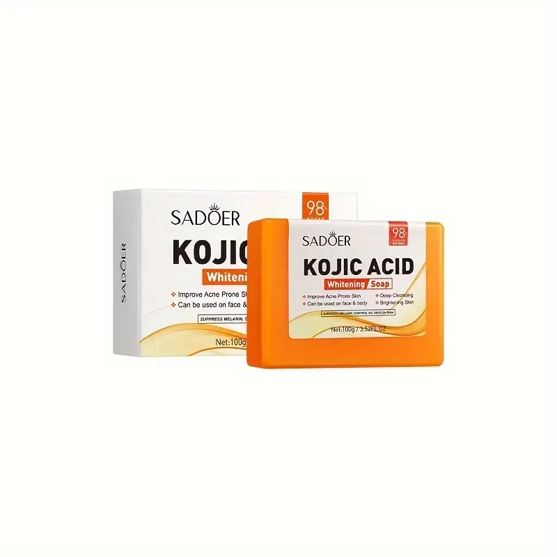 Sadoer Kojic Acid Whitening Soap 100g with box packaging