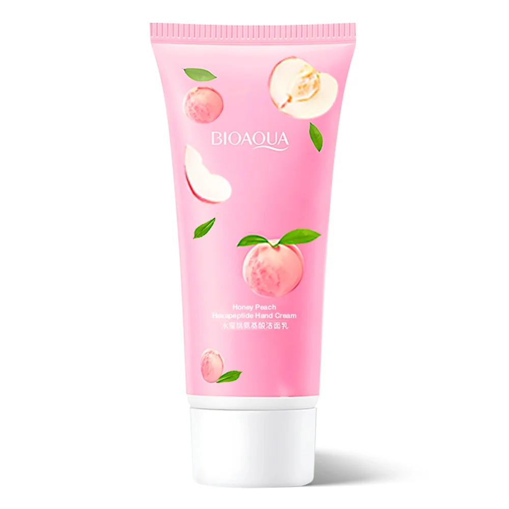 BIOAQUA Peach Hand Cream with before and after results