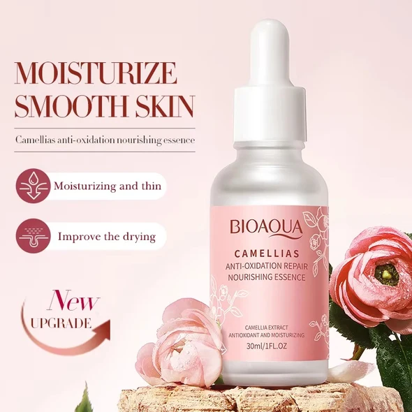 BIOAQUA Camellias Serum - Moisturize Smooth Skin, New Upgrade formula